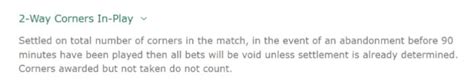 bet365 over under rules|2 Way Corners Betting Market Explained.